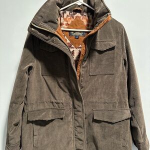 Pendleton Brown Corduroy Field Jacket with Flannel Lining